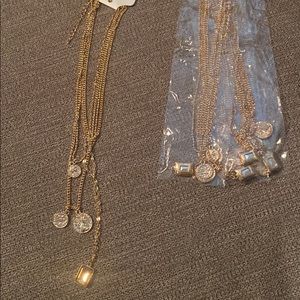 Gold layered necklace -fashion jewelry